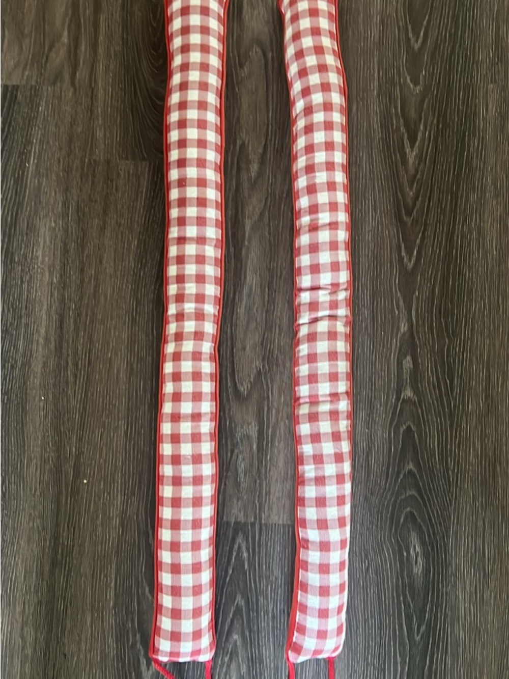 Kids Red and White Gingham Pants - Unbranded